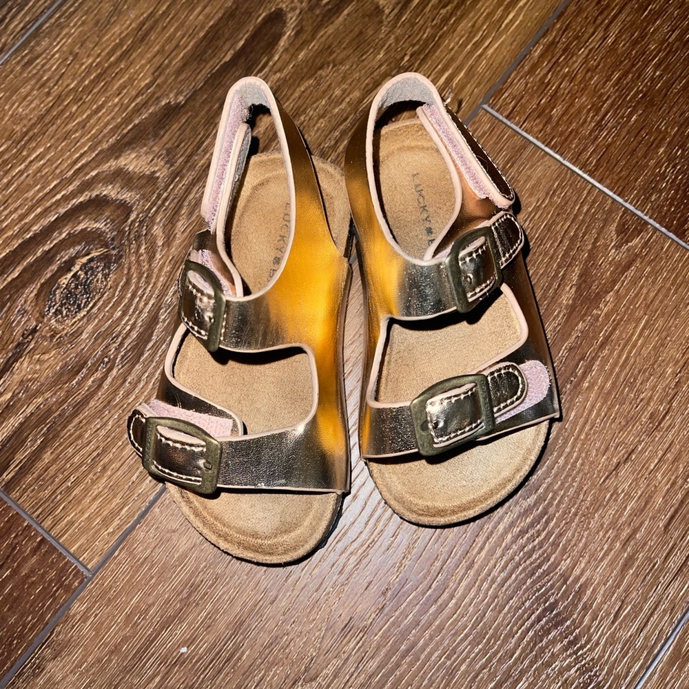Lucky Brand Baby Toddler Gold Sandals